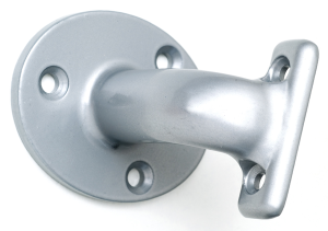 Kit 2 supports fixes alu poli pour main courante Ø40mm usage int/ext